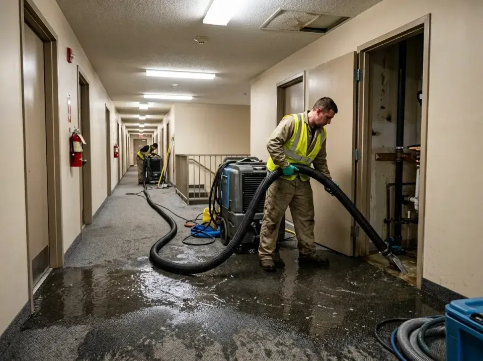 multi-unit-apartment-hallway-f-005 — frequently asked questions, Emergency Burst Pipe Water Extraction & Removal in Water Va…